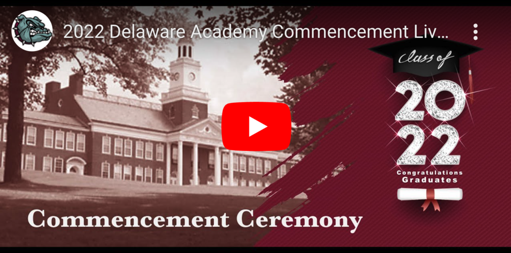  Delaware Academy Class of 2022 Graduation Ceremony graphical image